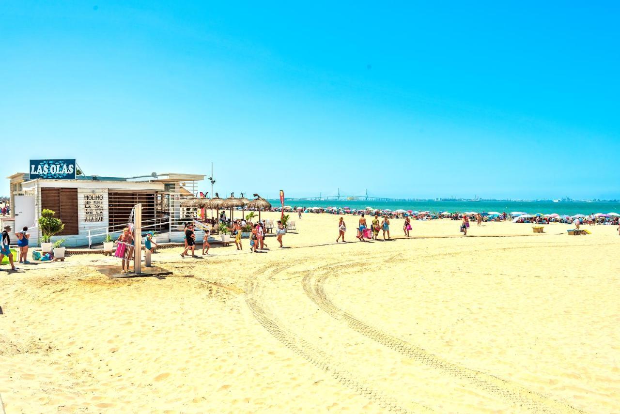 Ocean View Beach Apartment With Pool & Balconies El Puerto de Santa Maria Exterior photo